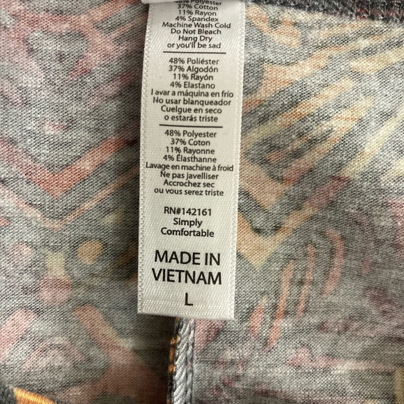 LuLaRoe Perfect T, Size L - Picture 3 of 5